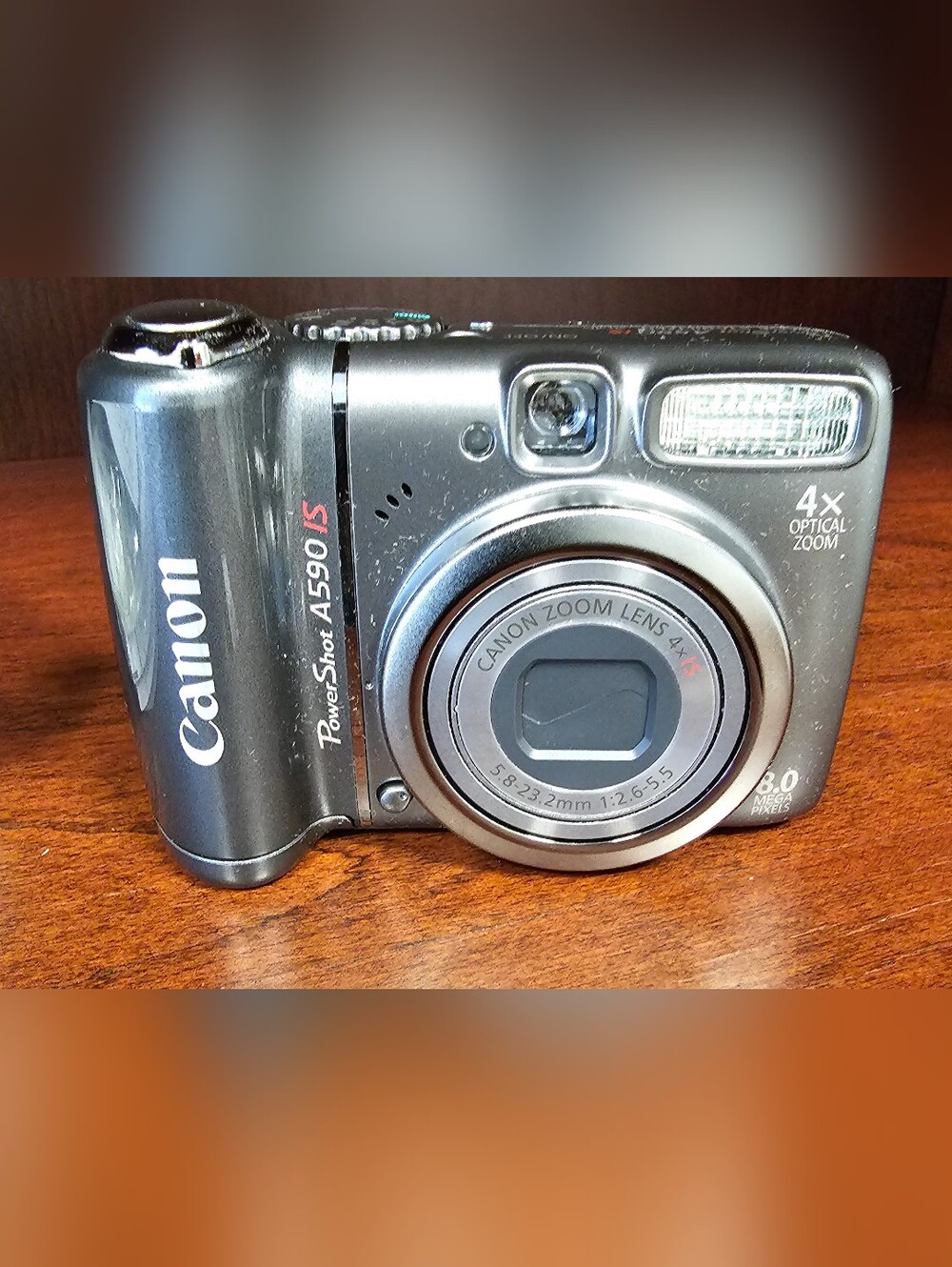Canon PowerShot A590 IS Compact Digital Camera - Gray